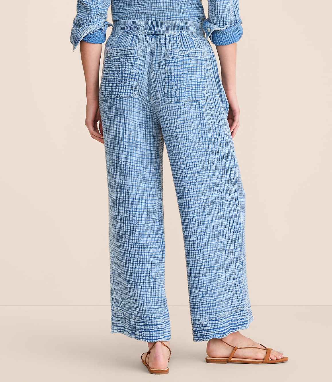 Lou & Grey Triple Cloth Wide Leg Pants