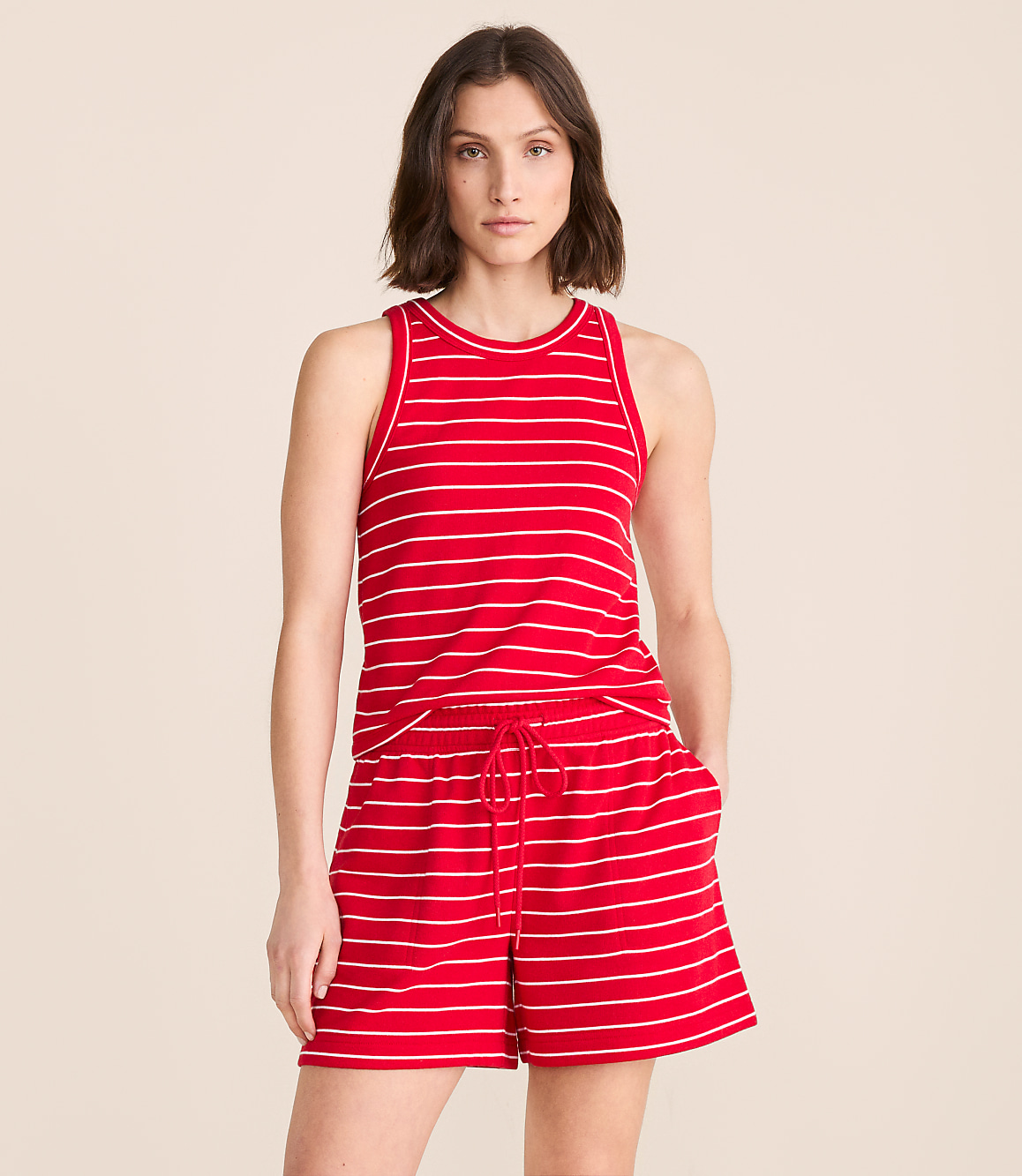 Lou & Grey Striped Terrysoft Tank Top