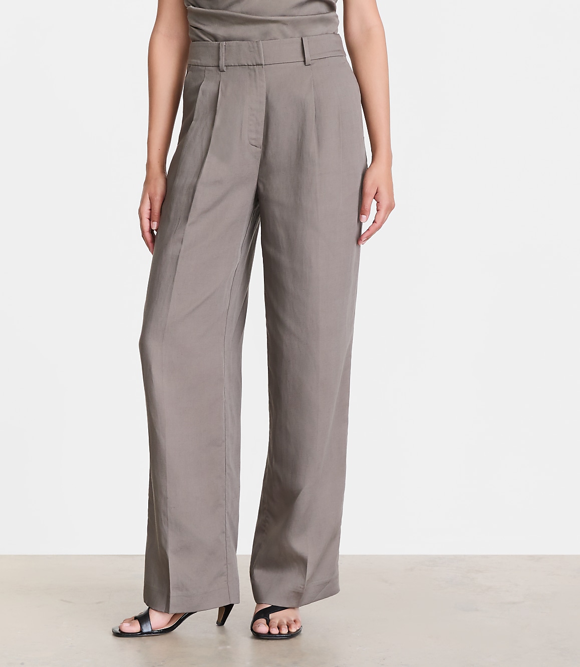 LOFT Versa Luxe Lyocell Linen Straight Pants