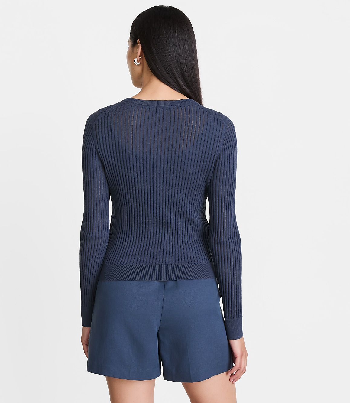 LOFT Versa Ribbed Cardigan