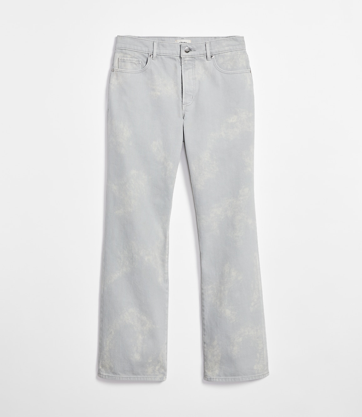 Rivete Petite Mid Rise Relaxed Straight Jeans in Smokey Wash