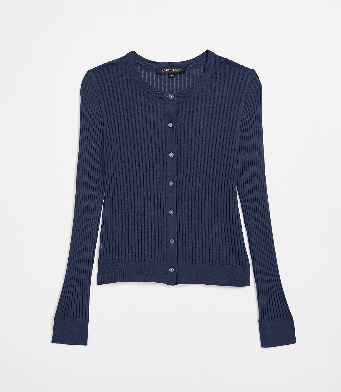 Petite LOFT Versa Ribbed Cardigan
