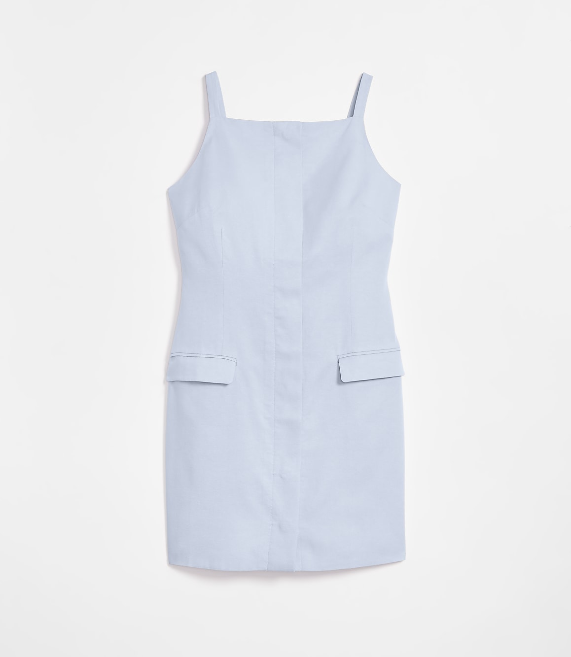 Petite LOFT Versa Pure Spun Apron Mini Pocket Dress