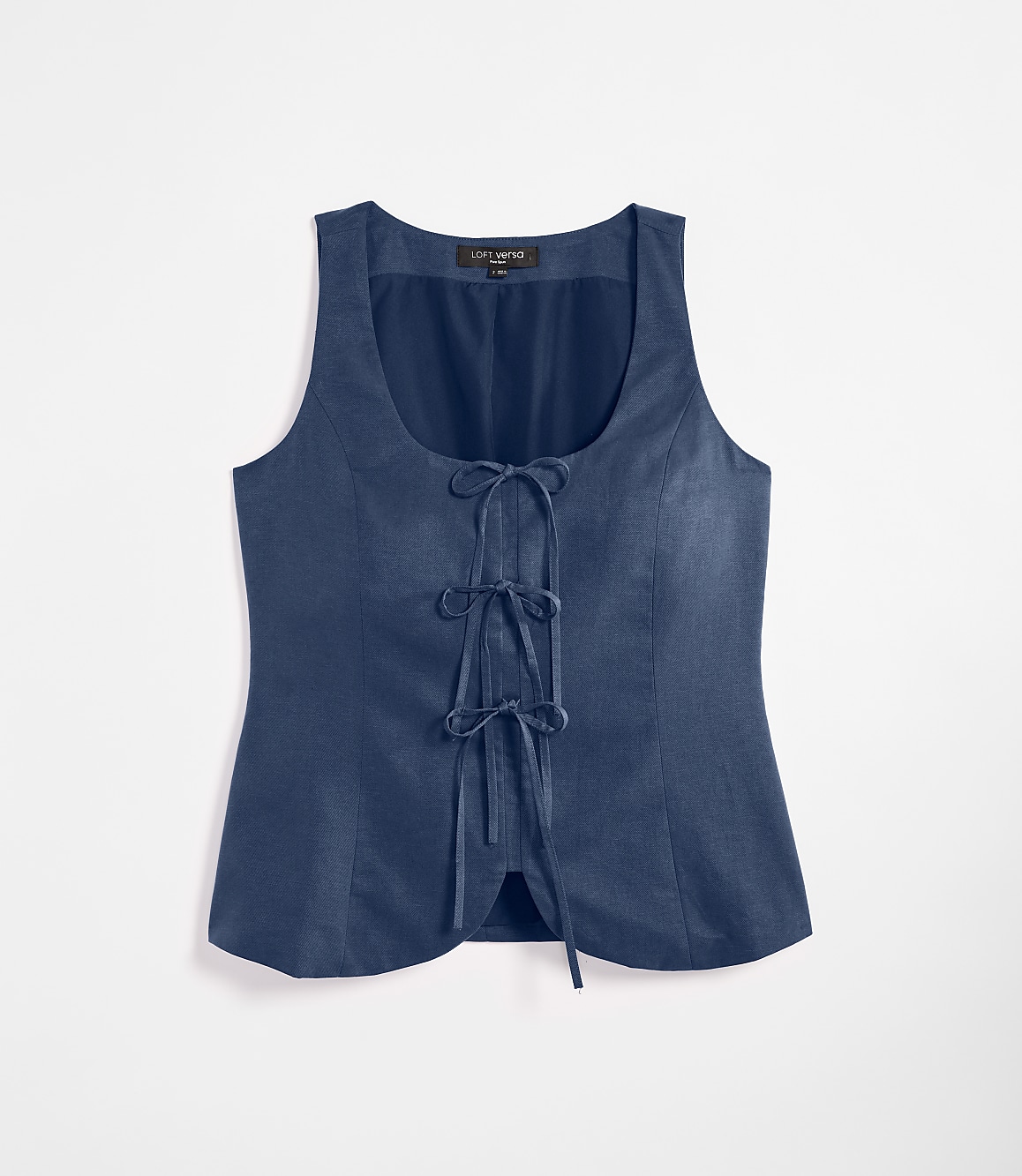 LOFT Versa Pure Spun Tie Front Top