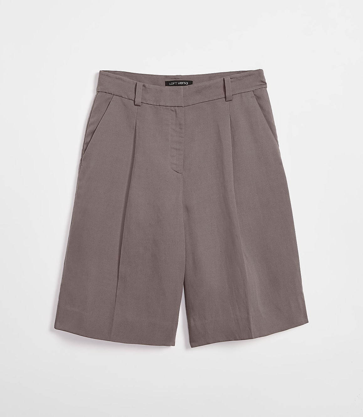 LOFT Versa Luxe Lyocell Wide Leg Bermuda Shorts
