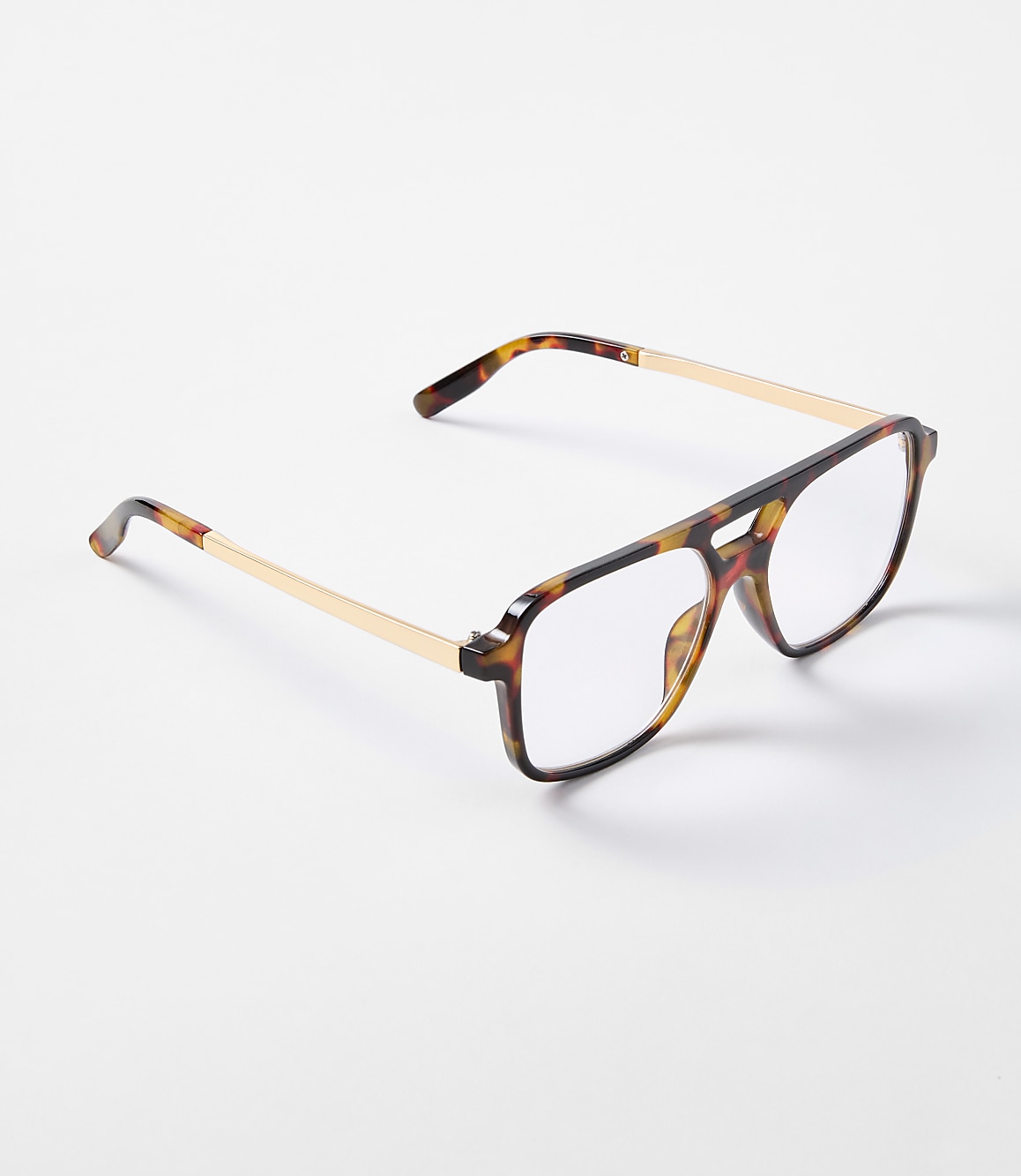 Tortoiseshell Print Aviator Reading Glasses