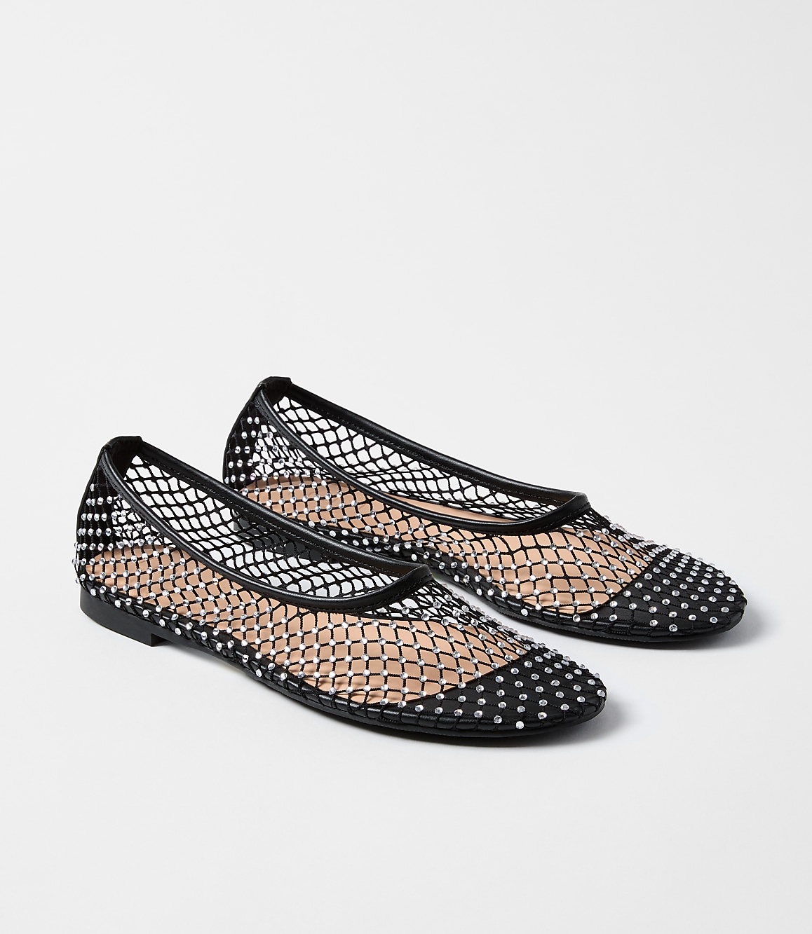 Sparkle Mesh Ballet Flats