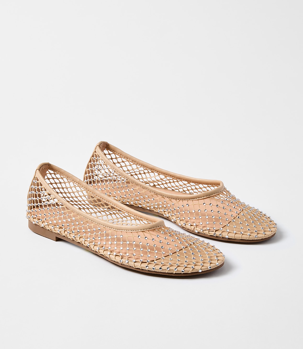 Sparkle Mesh Ballet Flats