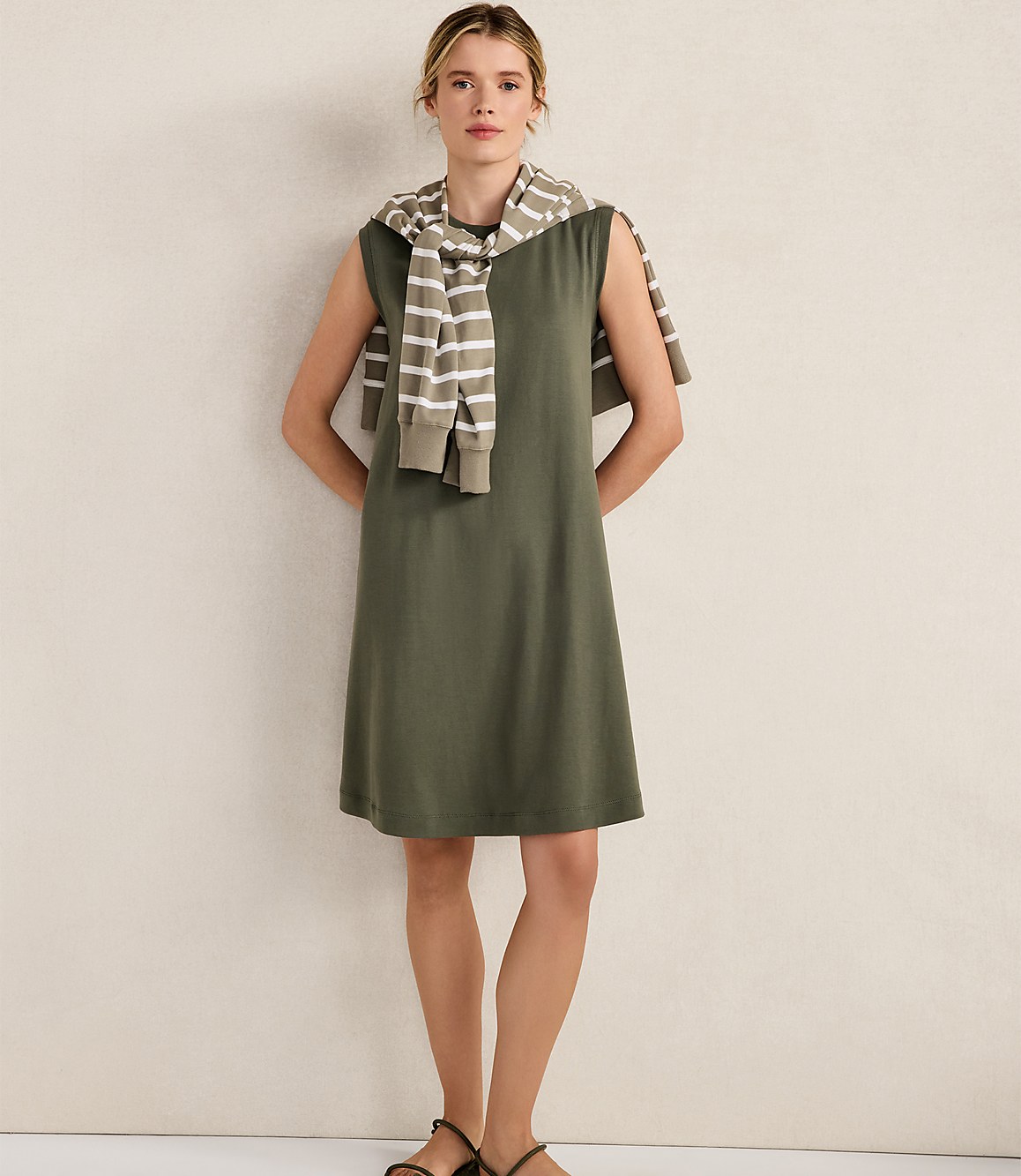 Haven Well Within Organic Cotton Interlock Trapeze Dress