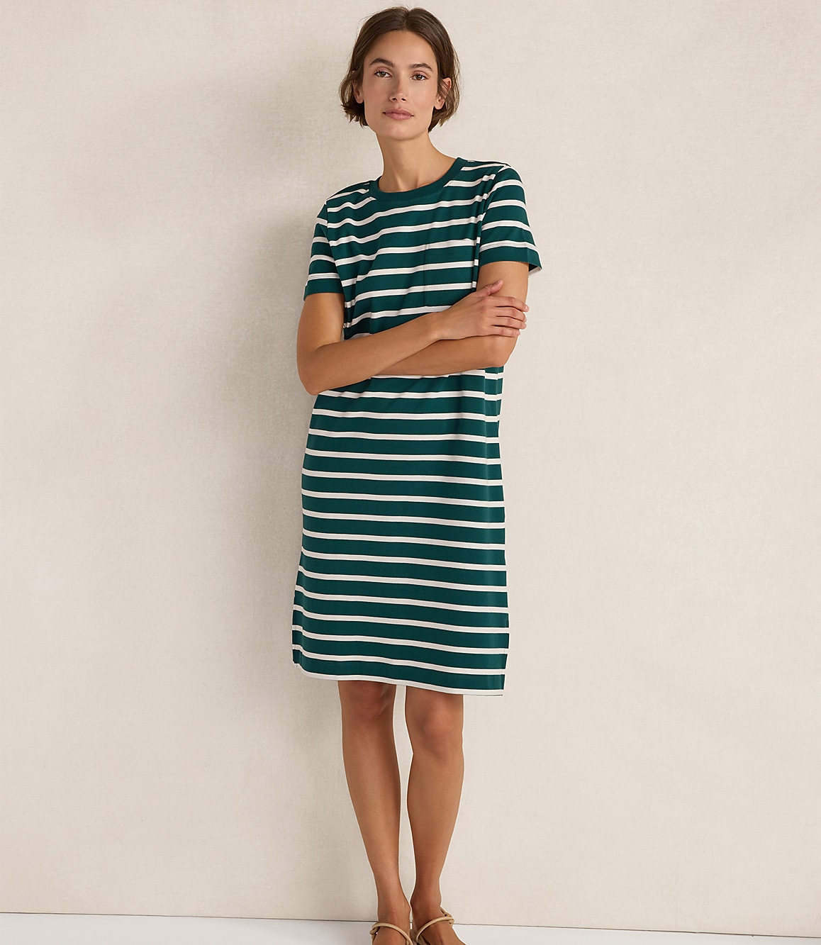 Haven Well Within Organic Cotton Interlock Striped T-Shirt Dress