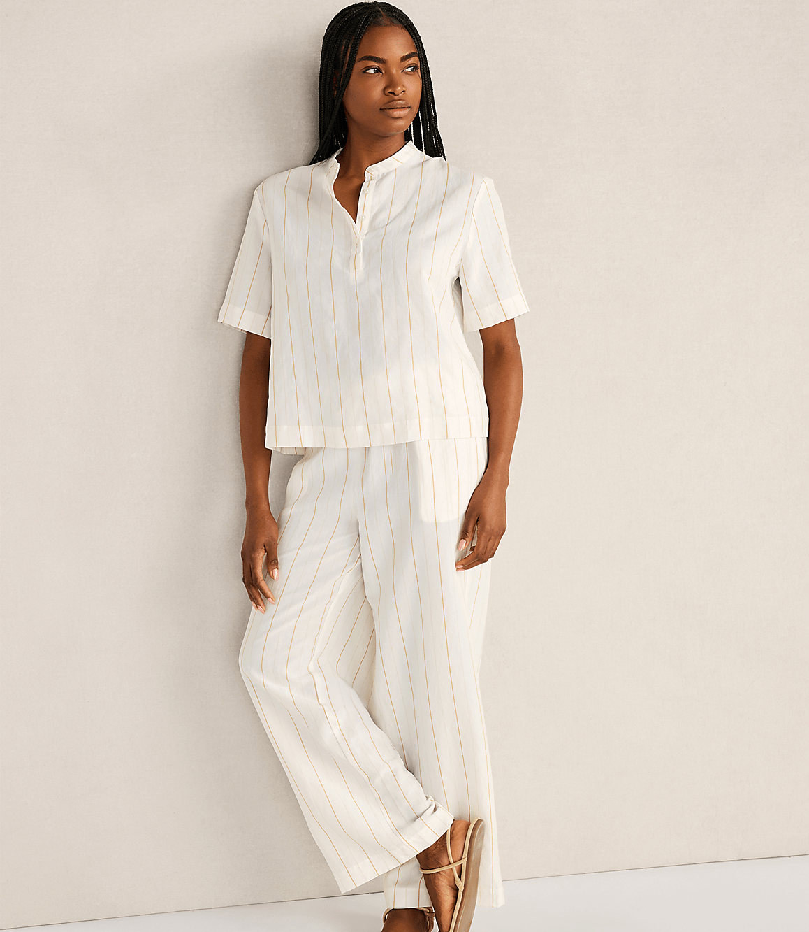 Haven Well Within Silky Linen Blend Drawstring Pants