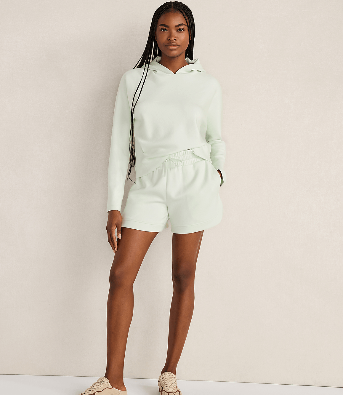 Haven Well Within Soft Knit Pleated Hoodie