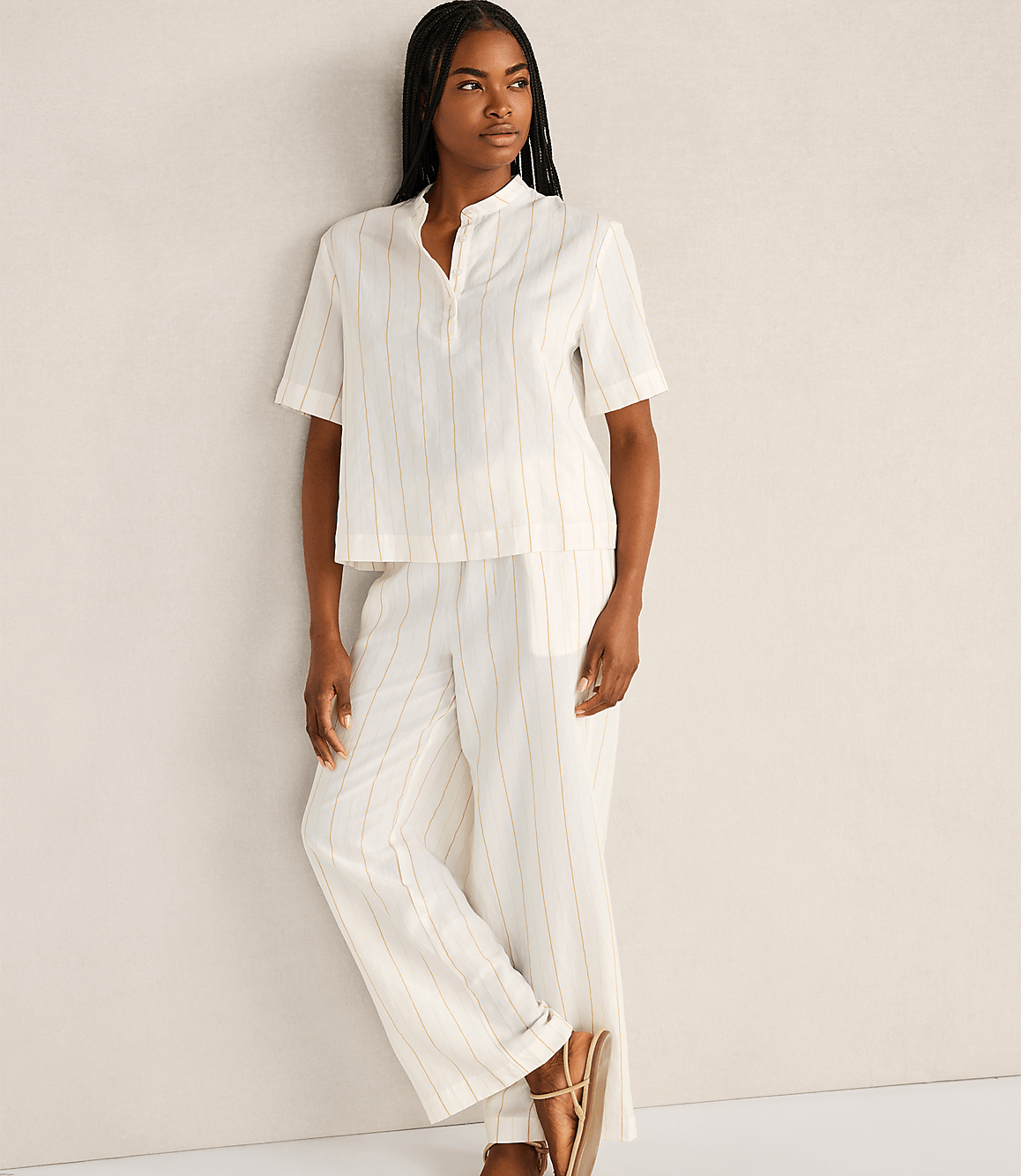 Haven Well Within Silky Linen Blend Top