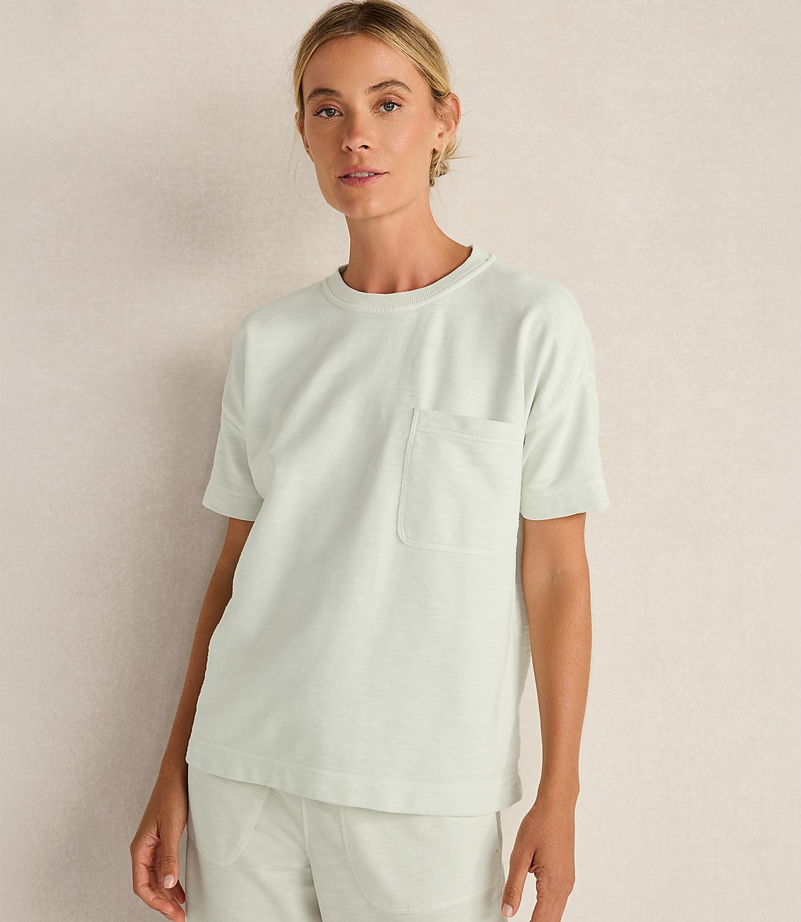 Haven Well Within Garment-Dyed Organic Cotton Slub Terry Tee
