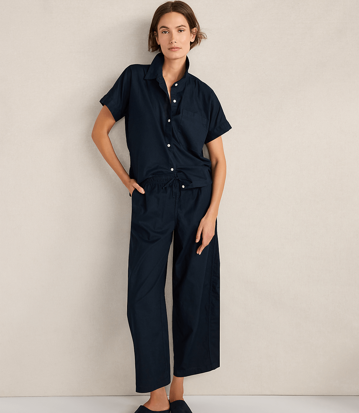 Haven Well Within Organic Cotton Linen Barrel Leg Pants
