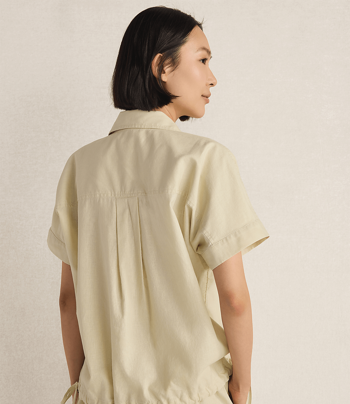 Haven Well Within Organic Cotton Linen Button-Down Top