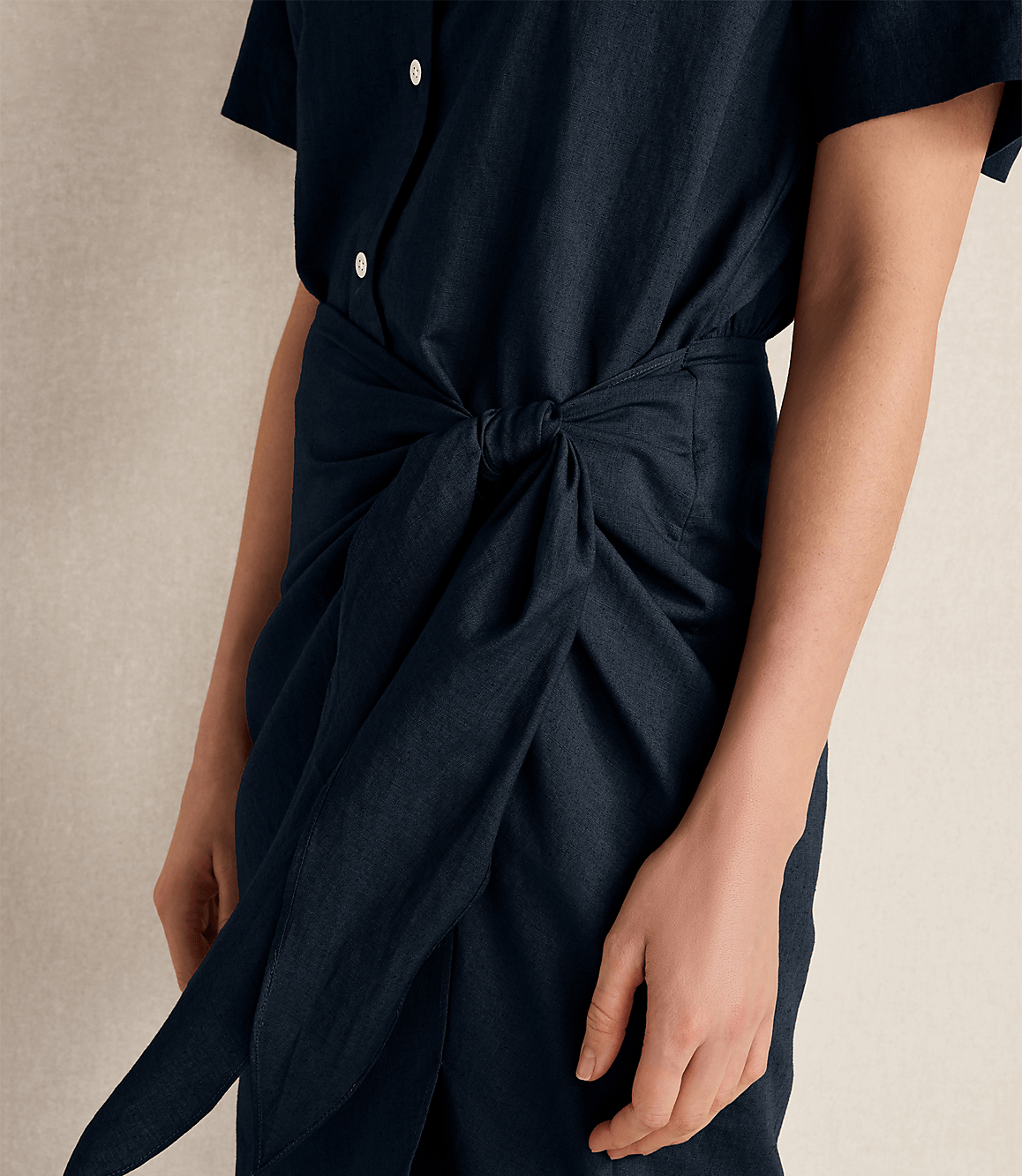 Haven Well Within Organic Cotton Linen Wrap Dress
