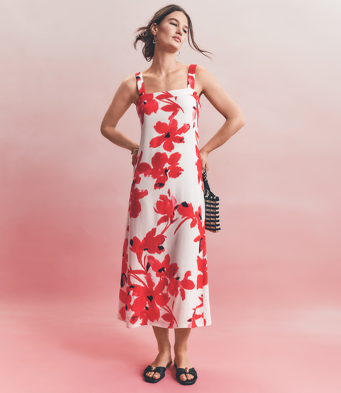 Floral Strappy Maxi Dress