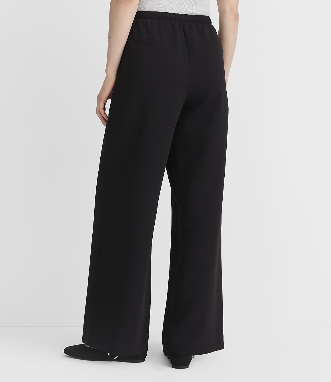 Petite Sawyer Pull On Pants in Textured Crepe