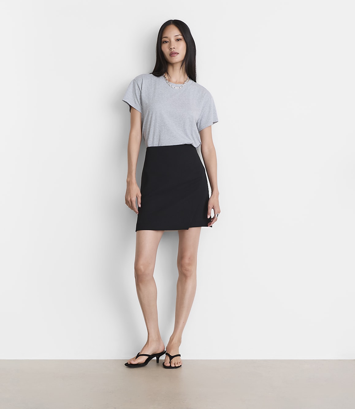 Petite LOFT Versa Relaxed Jersey Crew Tee