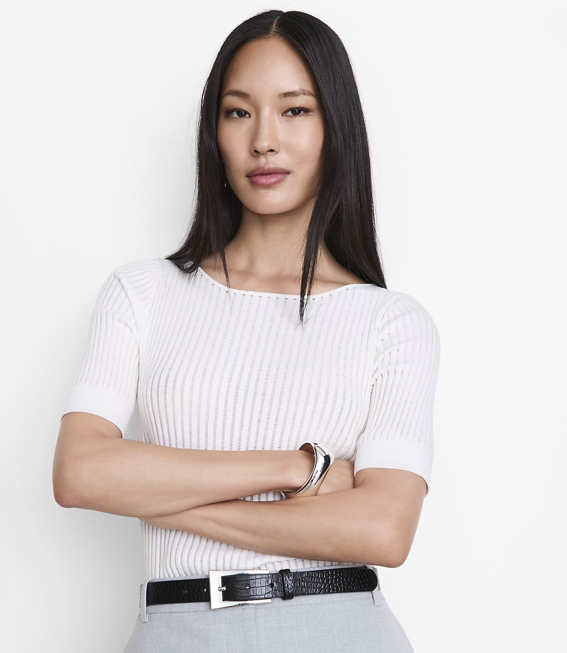 Petite LOFT Versa Elbow Sleeve Sweater