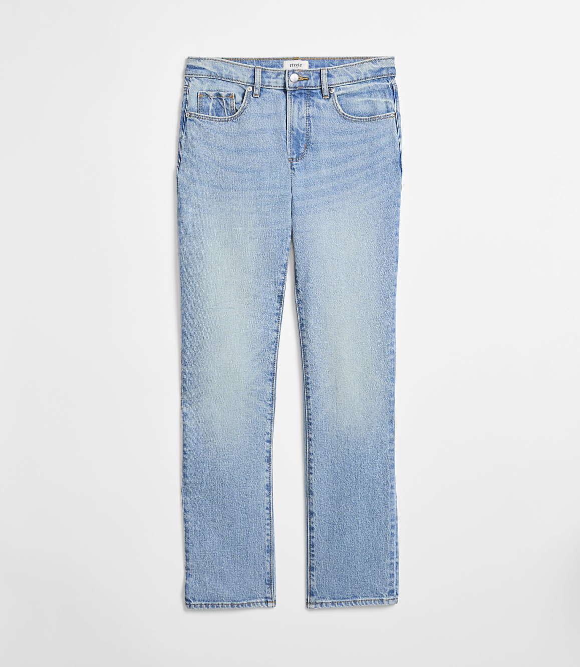 Rivete Tall Mid Rise Stovepipe Jeans in Aura Wash