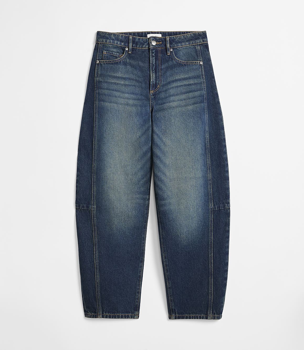 Rivete Tall Seamed High Rise Horseshoe Jeans in Lune Wash