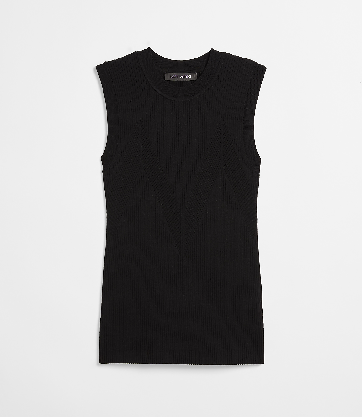 Petite LOFT Versa Ribbed Shell