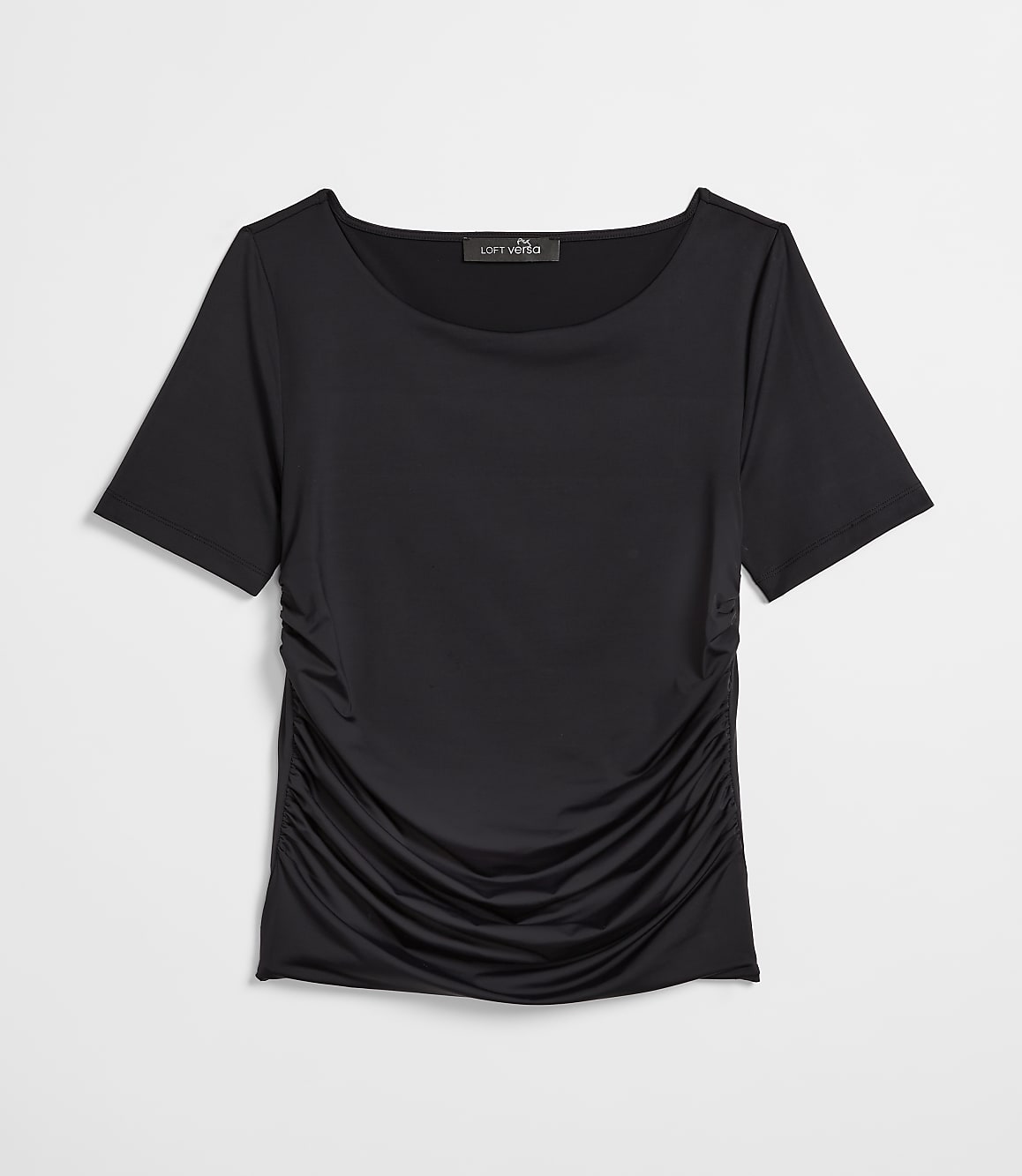 Petite LOFT Versa 360 Knit Ruched Top