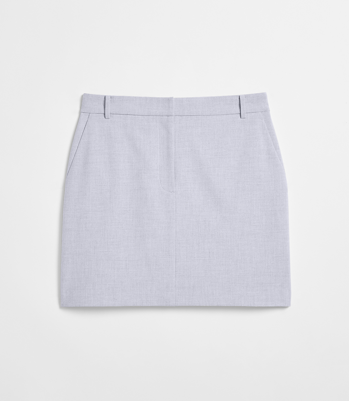 Petite LOFT Versa Seasonless Stretch Mini Pocket Skirt in Heather