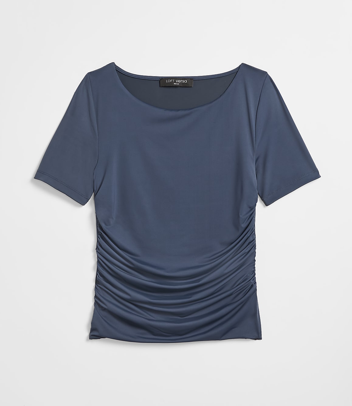 Petite LOFT Versa 360 Knit Ruched Top