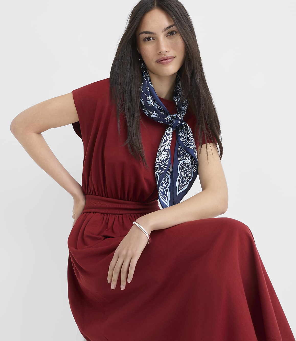 Petite Wedge Midi Pocket Dress