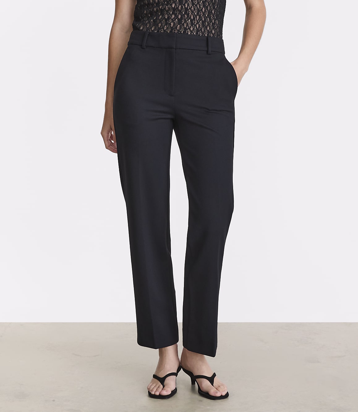 Petite LOFT Versa Ponte Deluxe Slim Straight Pants