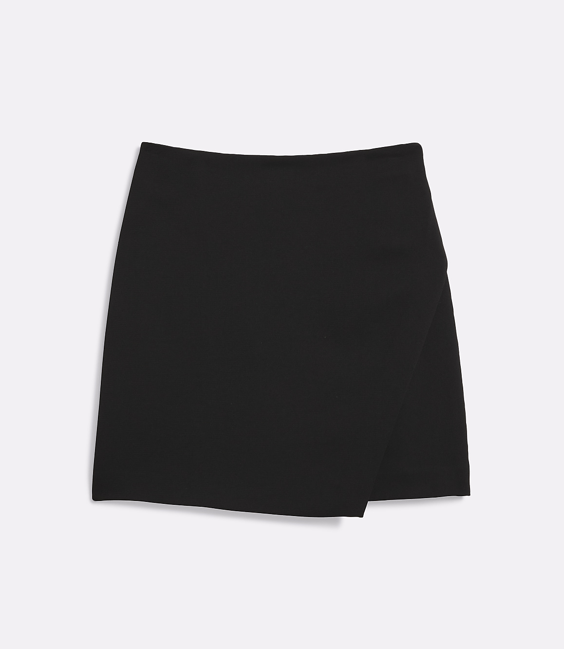 Petite LOFT Versa Crepe Drape Asymmetrical Mini Skirt