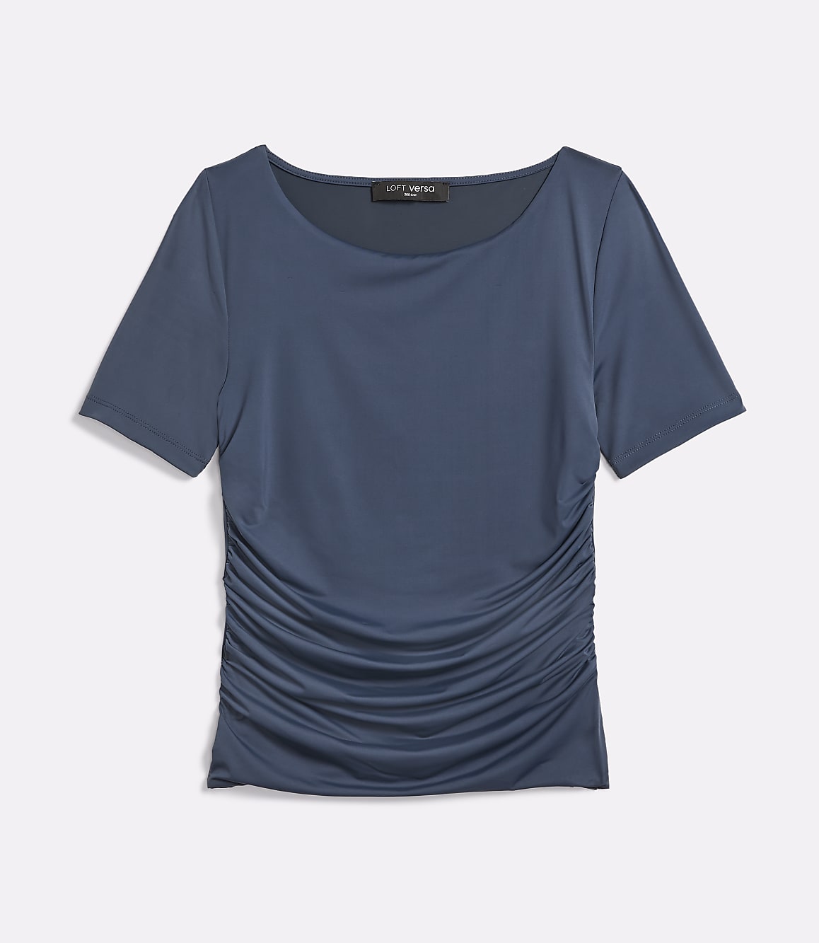 Petite LOFT Versa 360 Knit Ruched Top