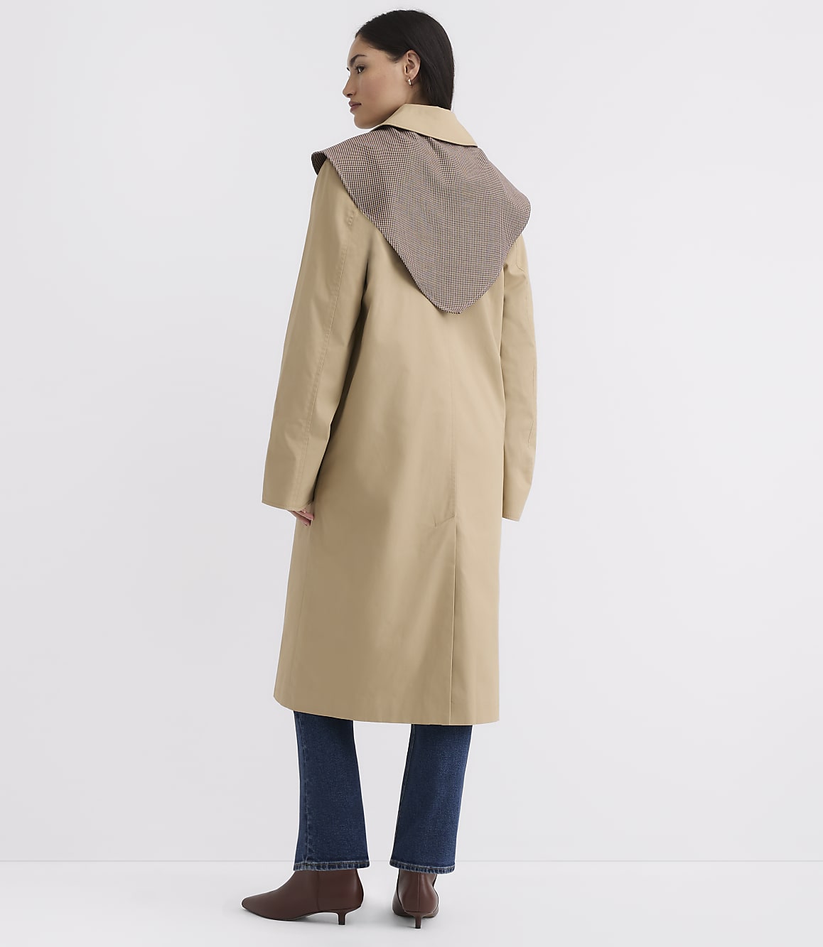 Petite Scarf Car Coat