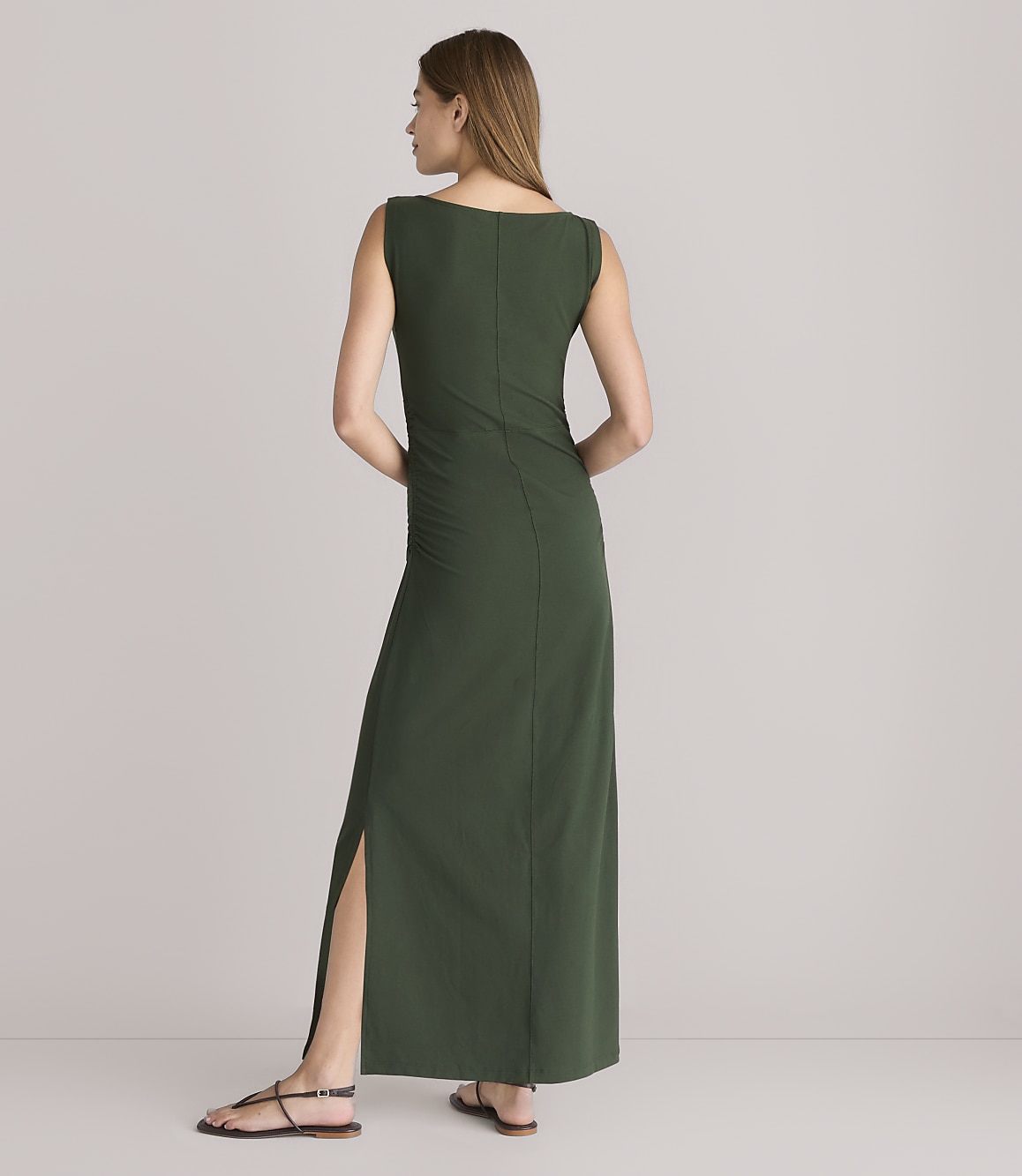 Petite Lou & Grey Ruched Boatneck Maxi Dress