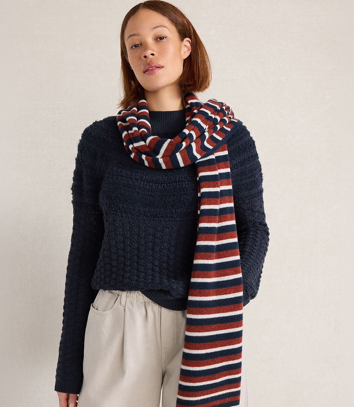 Haven Well Within Cashmere Striped Scarf