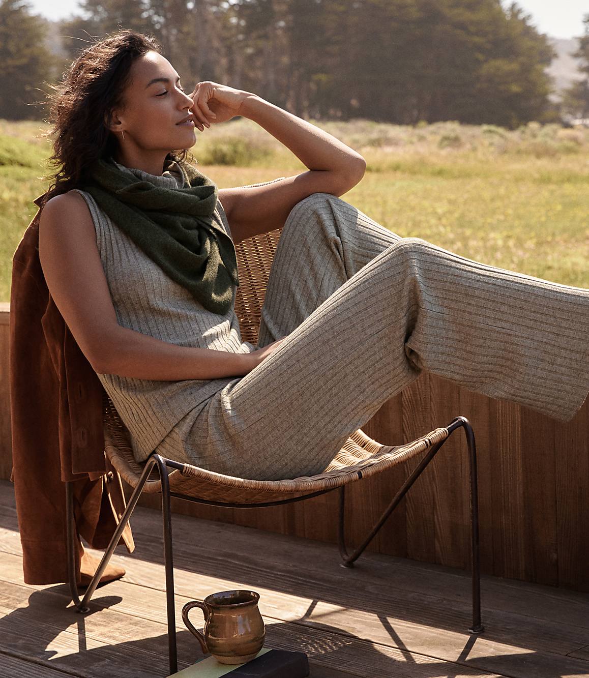 Haven Well Within Cashmere Oversized Triangle Scarf