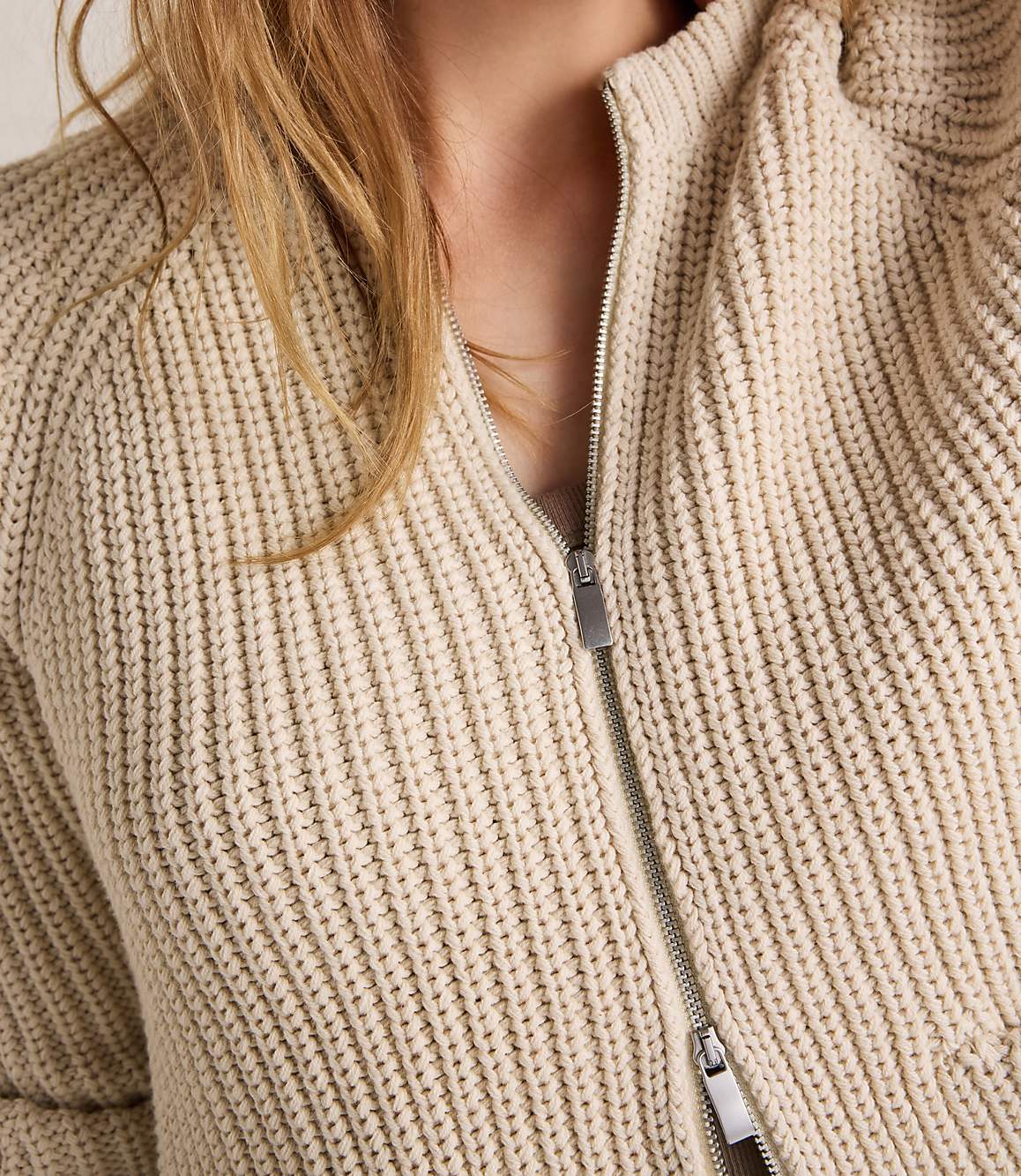 Haven Well Within Cotton Blend Shaker Stitch Bomber Jacket