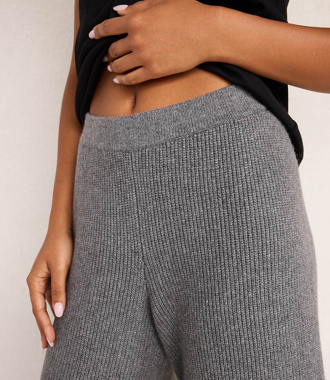 Haven Well Within Cotton Blend Ribbed Wide Leg Pants