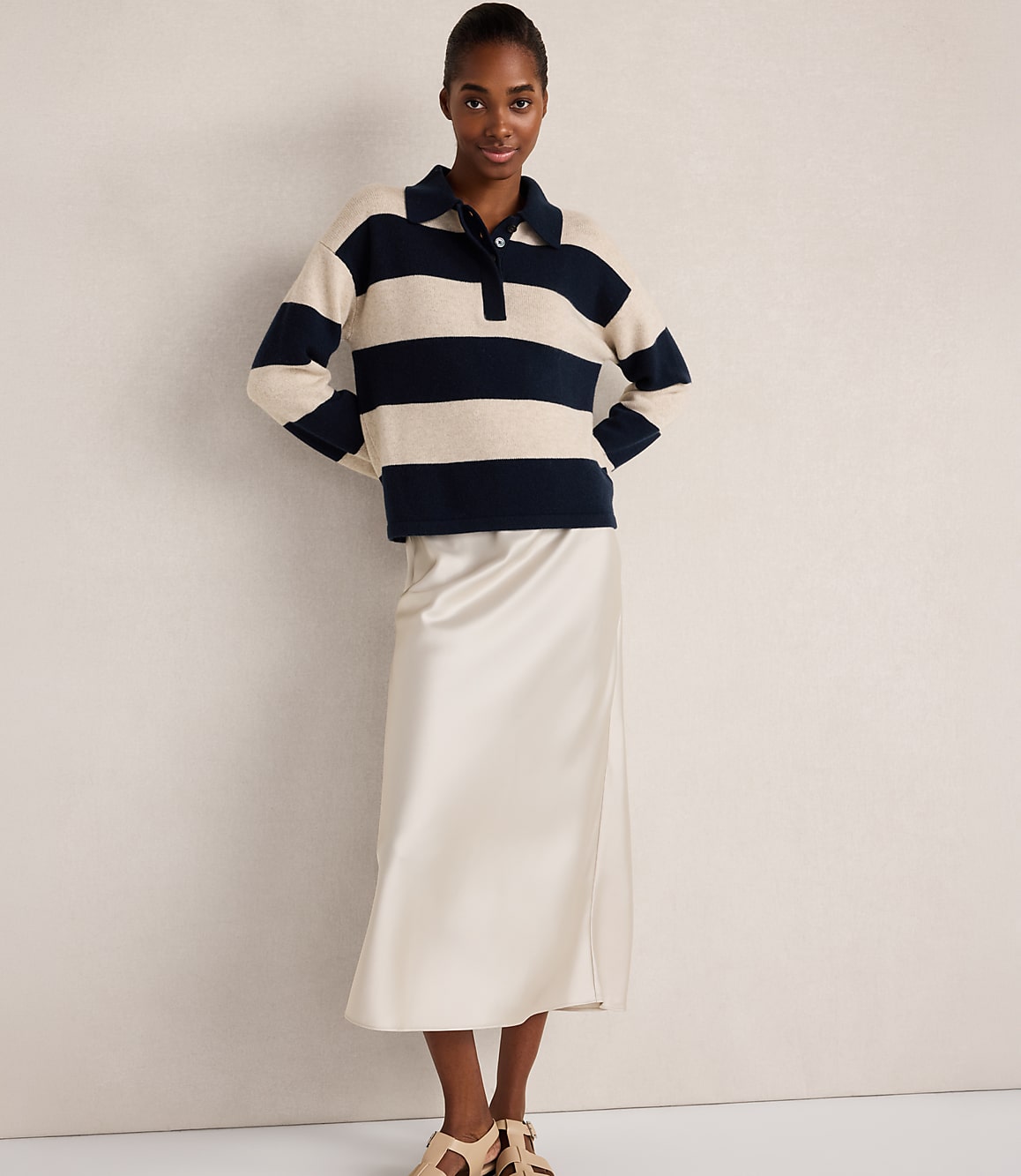 Haven Well Within Cashmere Rugby Striped Sweater