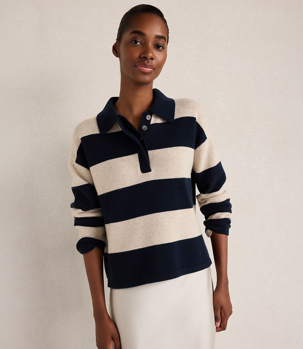 Haven Well Within Cashmere Rugby Striped Sweater
