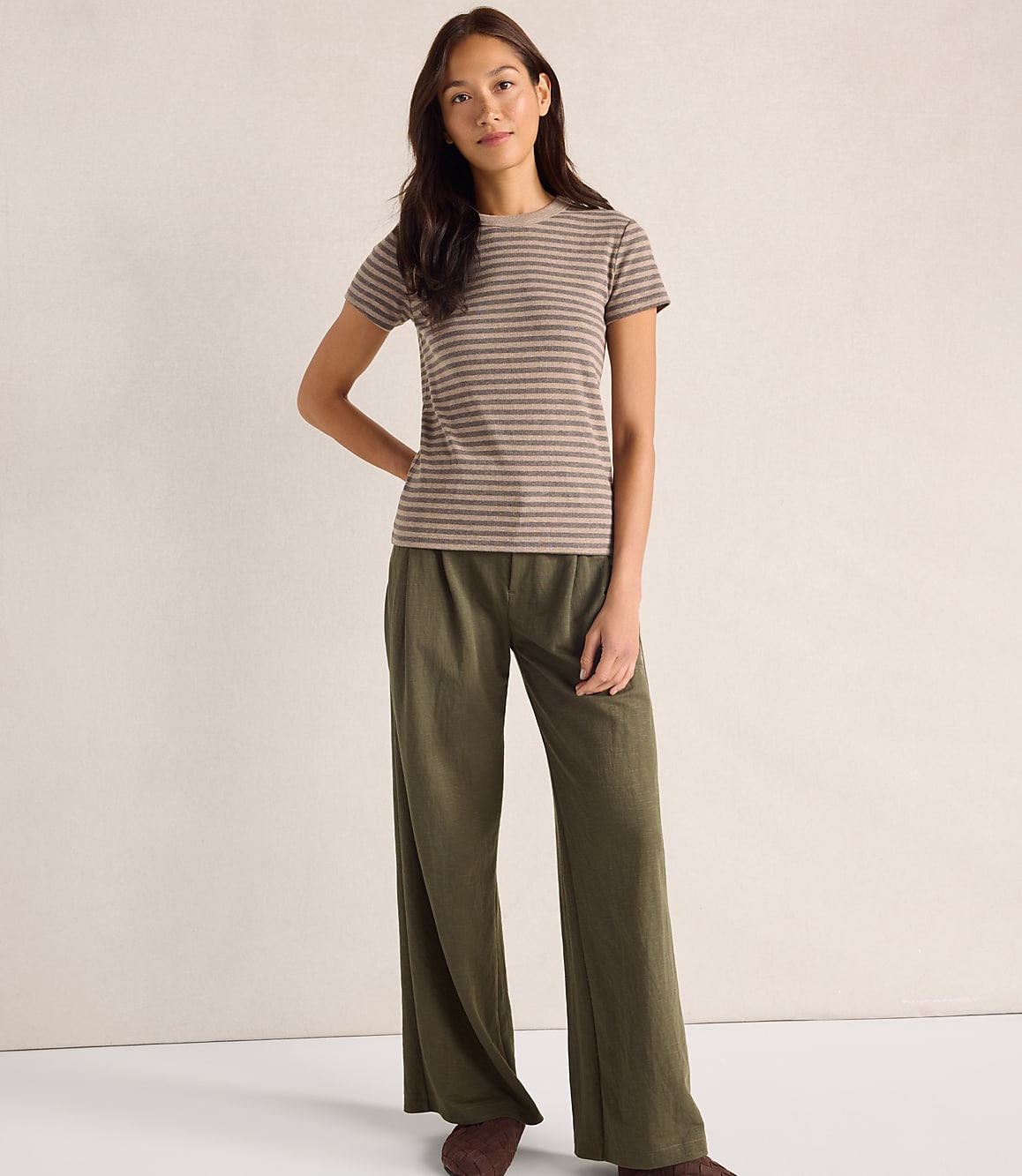 Haven Well Within Organic Cotton Short Sleeve Striped Tee