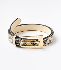 LOFT Versa Snake Print Leather Belt carousel Product Image 1