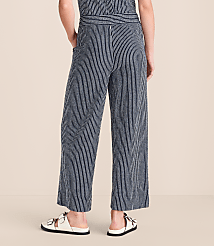 Petite Lou & Grey Striped Wide Leg Crop Pants carousel Product Image 3