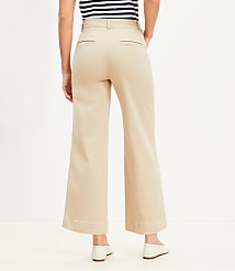 Palmer Wide Leg Crop Pants in Twill carousel Product Image 3