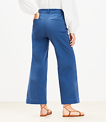 Palmer Wide Leg Crop Pants in Twill carousel Product Image 3