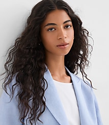 Linen Blend Cropped Blazer carousel Product Image 4