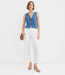 Chambray Bow Vest Top carousel Product Image 3